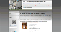 Desktop Screenshot of justelevatorinspection.com